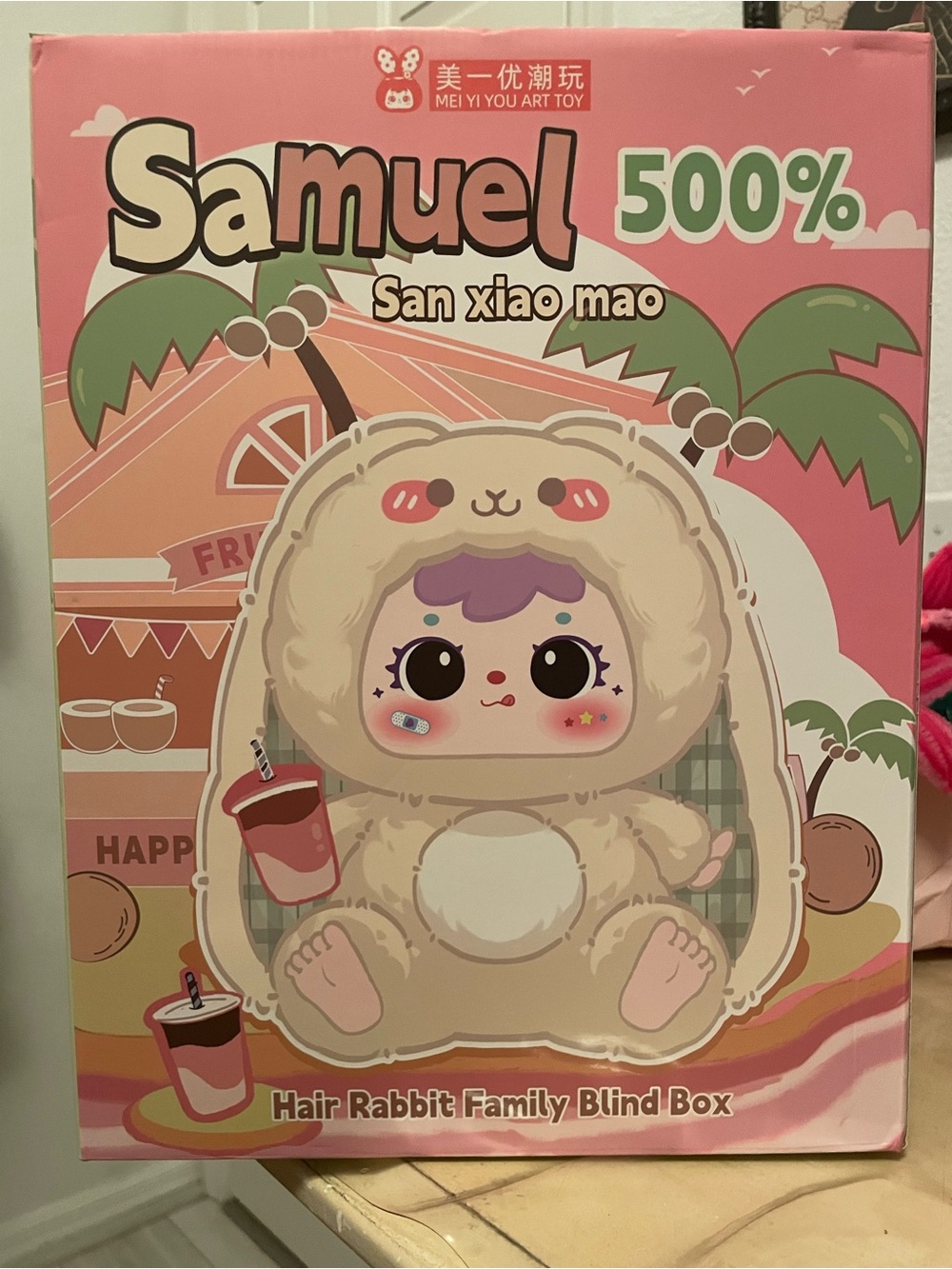 Authentic 500% Samuel Raspberry Rabbit Blind Box Plush Perfect condition - Picture 4 of 6